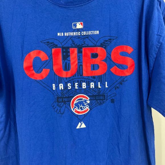 Vintage Majestic Cubs Baseball Classic Tshirt MLB Authentic Collection Men Large - Picture 4 of 6